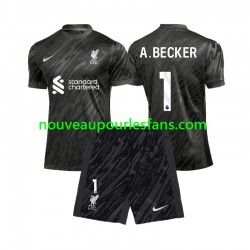 Maillot Liverpool Alisson Becker 1 Gardien Enfant Tenue Domicile 2024-2025 Manche Courte