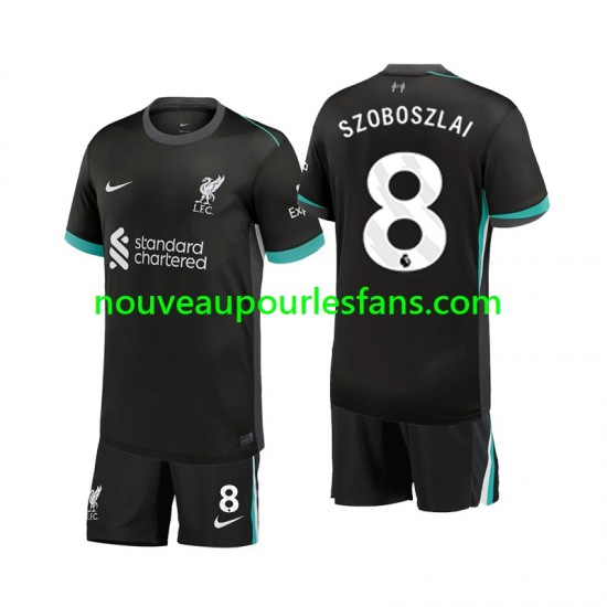 Maillot Liverpool Szoboszlai 8 Enfant Tenue Extérieur 2024-2025 Manche Courte