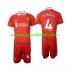 Maillot Liverpool Virgil 4 Enfant Tenue Domicile 2024-2025 Manche Courte