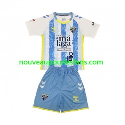 Maillot Málaga CF Enfant Tenue Domicile 2024-2025 Manche Courte