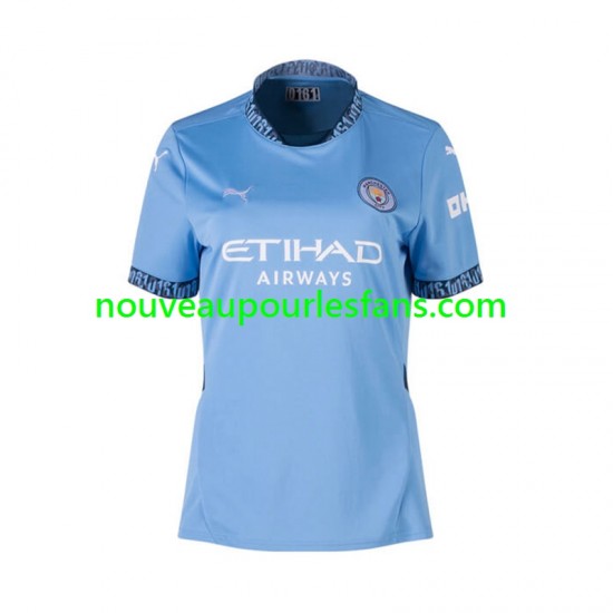 Maillot Manchester City Femme Tenue Domicile 2024-2025 Manche Courte