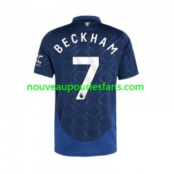 Maillot Manchester United Beckham 7 Homme Tenue Extérieur 2024-2025 Manche Courte