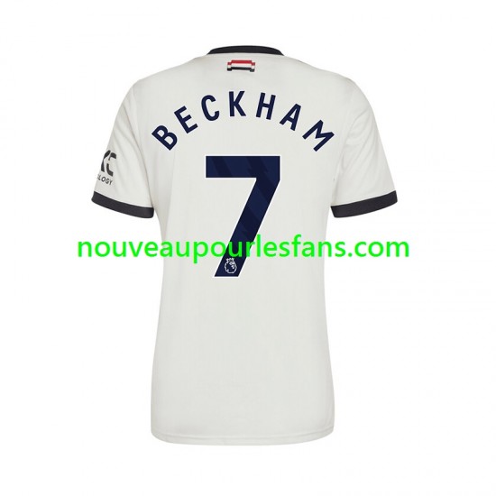 Maillot Manchester United Beckham 7 Homme Tenue 3ème 2024-2025 Manche Courte