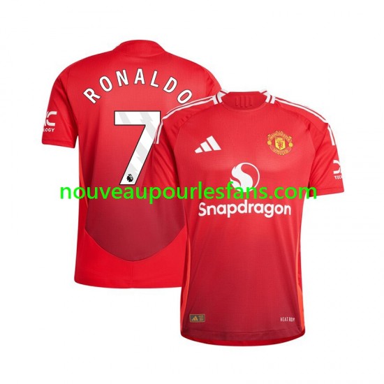 Maillot Manchester United Cristiano Ronaldo 7 Homme Tenue Domicile 2024-2025 Manche Courte