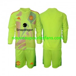 Maillot Manchester United Gardien Enfant Tenue Extérieur 2024-2025 Manche Longue