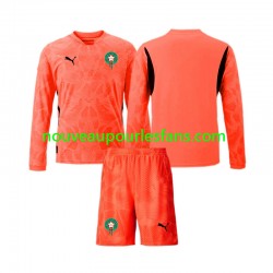 Maillot Maroc Gardien Enfant Tenue Domicile 2024 Manche Longue