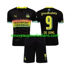 Maillot PSV Eindhoven DE JONG 9 Enfant Tenue Extérieur 2024-2025 Manche Courte