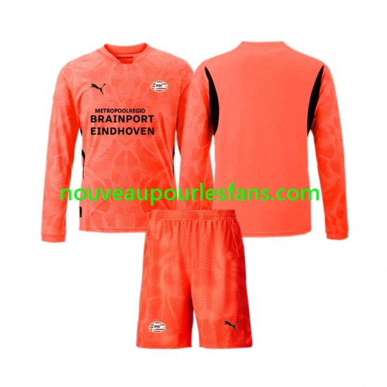 Maillot PSV Eindhoven Gardien Enfant Tenue Domicile 2024-2025 Manche Longue