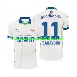 Maillot PSV Eindhoven Johan Bakayoko 11 Homme Tenue Extérieur 2024-2025 Manche Courte