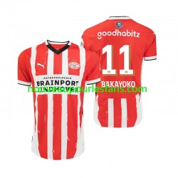 Maillot PSV Eindhoven Johan Bakayoko 11 Homme Tenue Domicile 2024-2025 Manche Courte