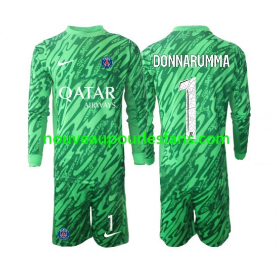 Maillot Paris Saint-Germain Gianluigi Donnarumma 1 Gardien Enfant Tenue Extérieur 2024-2025 Manche Longue