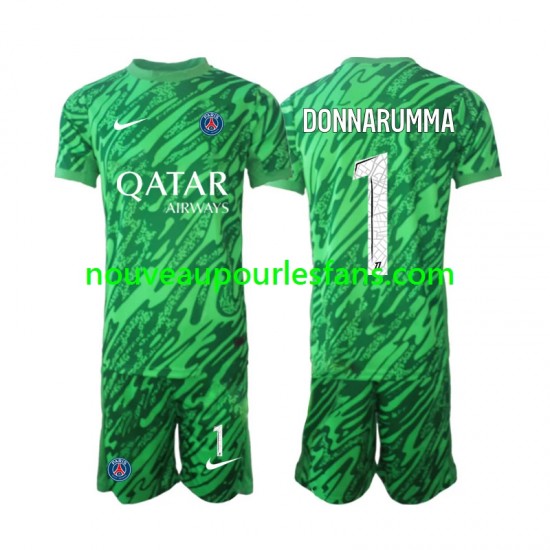 Maillot Paris Saint-Germain Gianluigi Donnarumma 1 Gardien Enfant Tenue Extérieur 2024-2025 Manche Courte