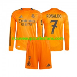 Maillot Real Madrid Cristiano Ronaldo 7 Enfant Tenue Extérieur 2024-2025 Manche Longue