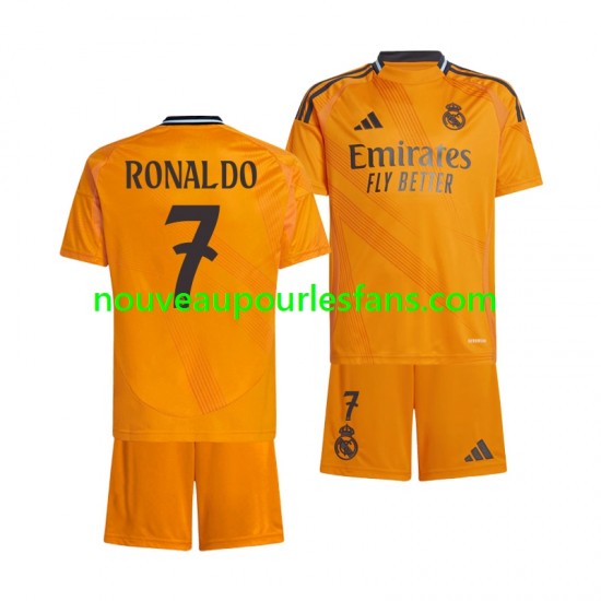 Maillot Real Madrid Cristiano Ronaldo 7 Enfant Tenue Extérieur 2024-2025 Manche Courte