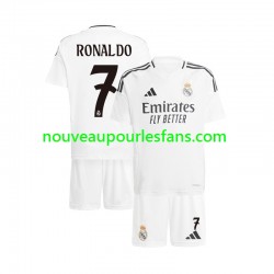 Maillot Real Madrid Cristiano Ronaldo 7 Enfant Tenue Domicile 2024-2025 Manche Courte
