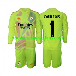 Maillot Real Madrid COURTOIS 1 Gardien Enfant Tenue 4ème 2024-2025 Manche Longue