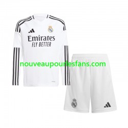 Maillot Real Madrid Enfant Tenue Domicile 2024-2025 Manche Longue