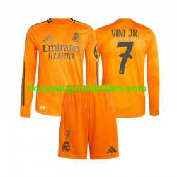 Maillot Real Madrid Vinicius Junior 7 Enfant Tenue Extérieur 2024-2025 Manche Longue
