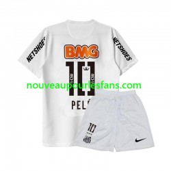 Maillot Santos PELE 10 -2012 Rétro Enfant Tenue Domicile 2011 Manche Courte