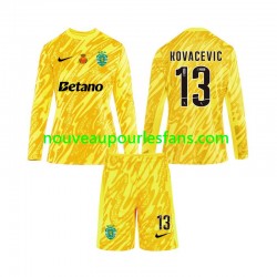Maillot Sporting CP Kovacevic 13 Gardien Enfant Tenue 3ème 2024-2025 Manche Longue