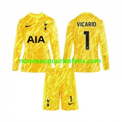 Maillot Tottenham Hotspur Vicario 1 Gardien Enfant Tenue Domicile 2024-2025 Manche Longue