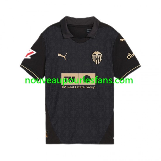 Maillot Valencia Homme Tenue Extérieur 2024-2025 Manche Courte