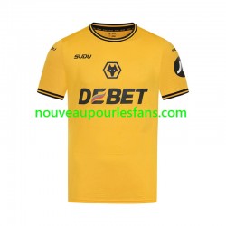 Maillot Wolverhampton Wanderers Homme Tenue Domicile 2024-2025 Manche Courte