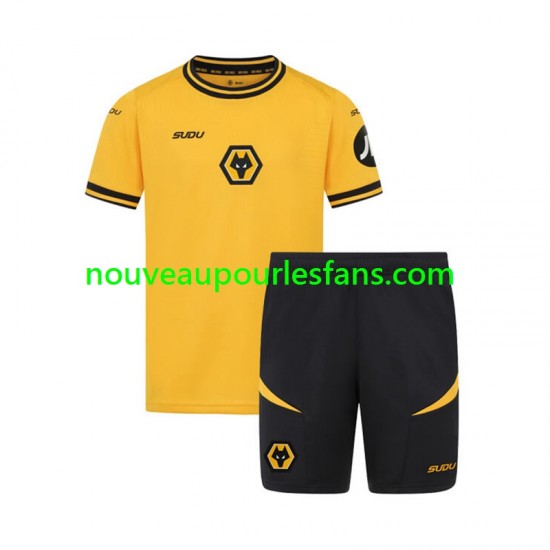 Maillot Wolverhampton Wanderers Enfant Tenue Domicile 2024-2025 Manche Courte