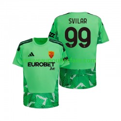 Maillot AS Rome Mile Svilar 99 Gardien Homme Tenue Domicile 2026-2027 Manche Courte