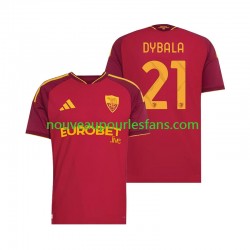 Maillot AS Rome Paulo Dybala 21 Homme Tenue Domicile 2026-2027 Manche Courte