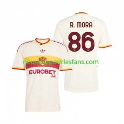 Maillot AS Rome Rodrigo Mora 86 Homme Tenue Extérieur 2026-2027 Manche Courte