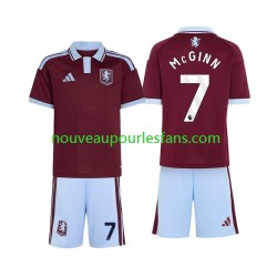 Maillot Aston Villa John McGinn 7 Enfant Tenue Domicile 2026-2027 Manche Courte