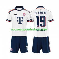Maillot Bayern Munich Alphonso Davies 19 Enfant Tenue Extérieur 2026-2027 Manche Courte