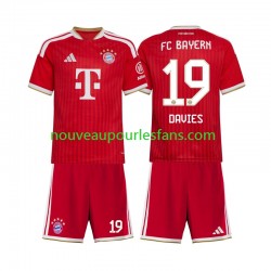Maillot Bayern Munich Alphonso Davies 19 Enfant Tenue Domicile 2026-2027 Manche Courte