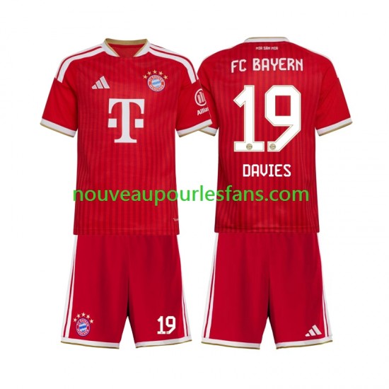 Maillot Bayern Munich Alphonso Davies 19 Enfant Tenue Domicile 2026-2027 Manche Courte