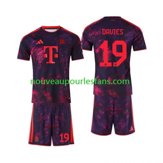 Maillot Bayern Munich Alphonso Davies 19 Enfant Tenue 3ème 2026-2027 Manche Courte