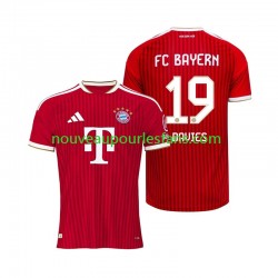 Maillot Bayern Munich Alphonso Davies 19 Homme Tenue Domicile 2026-2027 Manche Courte
