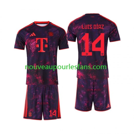 Maillot Bayern Munich Luis Diaz 14 Enfant Tenue 3ème 2026-2027 Manche Courte