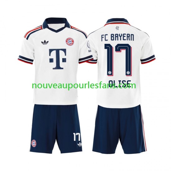 Maillot Bayern Munich Michael Olise 17 Enfant Tenue Extérieur 2026-2027 Manche Courte