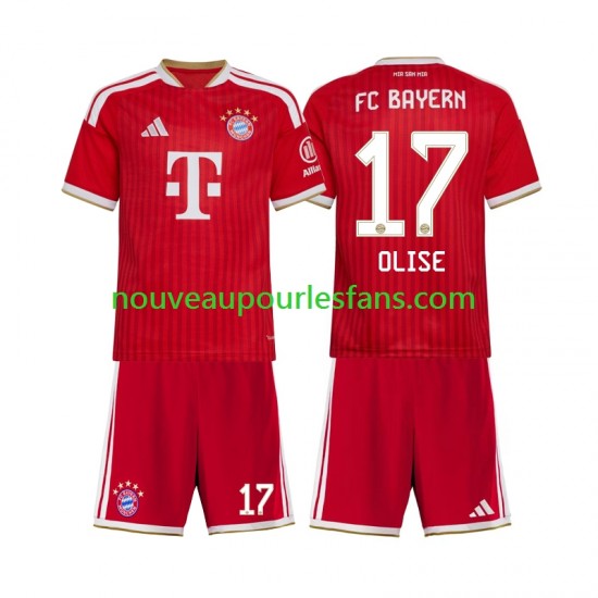Maillot Bayern Munich Michael Olise 17 Enfant Tenue Domicile 2026-2027 Manche Courte