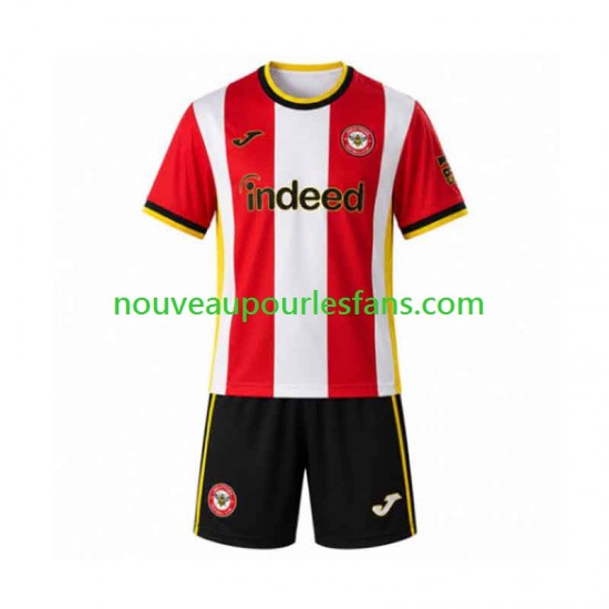 Maillot Brentford Enfant Tenue Domicile 2026-2027 Manche Courte