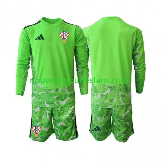 Maillot Croatie Gardien Enfant Tenue Domicile 2026-2027 Manche Longue