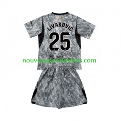 Maillot FC Barcelone Dominik Livakovic 25 Gardien Enfant Tenue Extérieur 2026-2027 Manche Courte