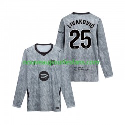 Maillot FC Barcelone Dominik Livakovic 25 Gardien Homme Tenue Extérieur 2026-2027 Manche Longue