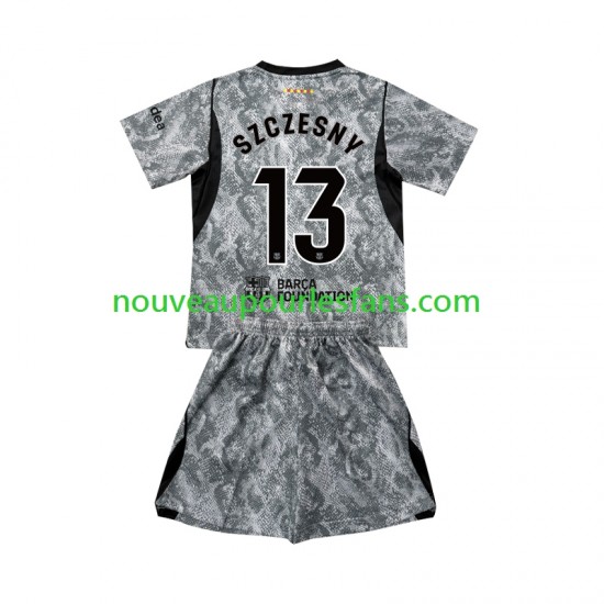 Maillot FC Barcelone Wojciech Szczesny 13 Gardien Enfant Tenue Extérieur 2026-2027 Manche Courte