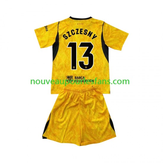 Maillot FC Barcelone Wojciech Szczesny 13 Gardien Enfant Tenue 4ème 2026-2027 Manche Courte