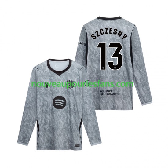 Maillot FC Barcelone Wojciech Szczesny 13 Gardien Homme Tenue Extérieur 2026-2027 Manche Longue