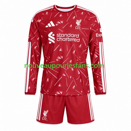 Maillot Liverpool Enfant Tenue Domicile 2026-2027 Manche Longue