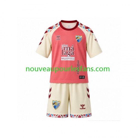 Maillot Málaga CF Enfant Tenue Extérieur 2026-2027 Manche Courte