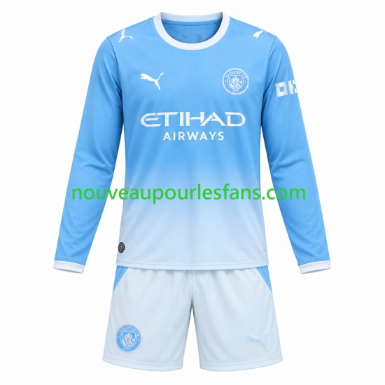 Maillot Manchester City Enfant Tenue Domicile 2026-2027 Manche Longue
